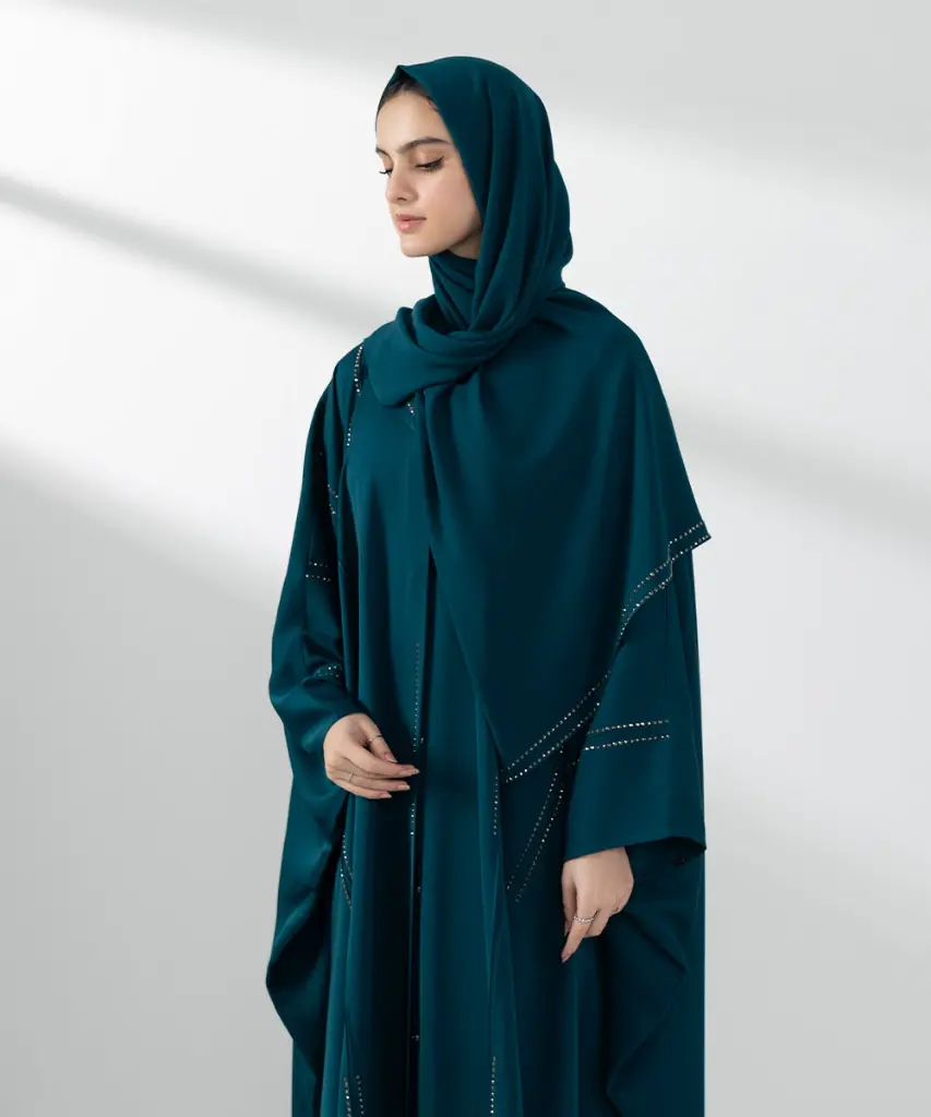 Kaftan Abaya Set – Casual Modest Dress with an Elegant Design, Flowing Silhouette, and Comfortable Fit for Everyday & Special Occasions 